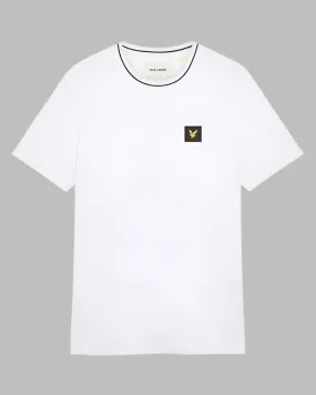 Lyle and Scott CASUALS Tipped T Shirt White