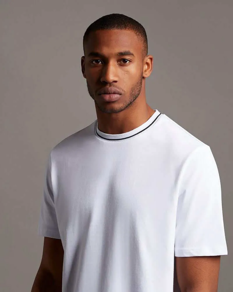 Lyle and Scott CASUALS Tipped T Shirt White