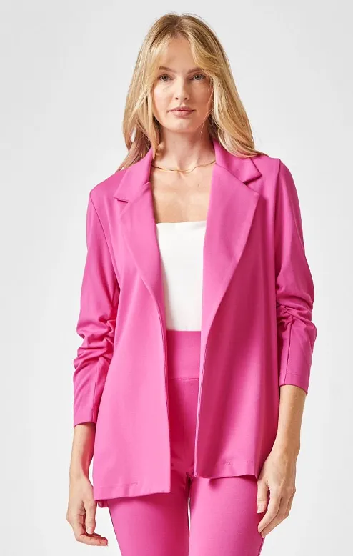 Magic 3/4 Sleeve Blazer - Hot Pink