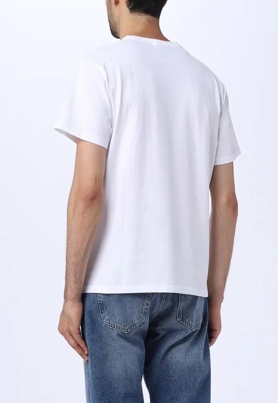 MAISON KITSUNE  |Crew Neck Street Style Plain Cotton Short Sleeves Bridal