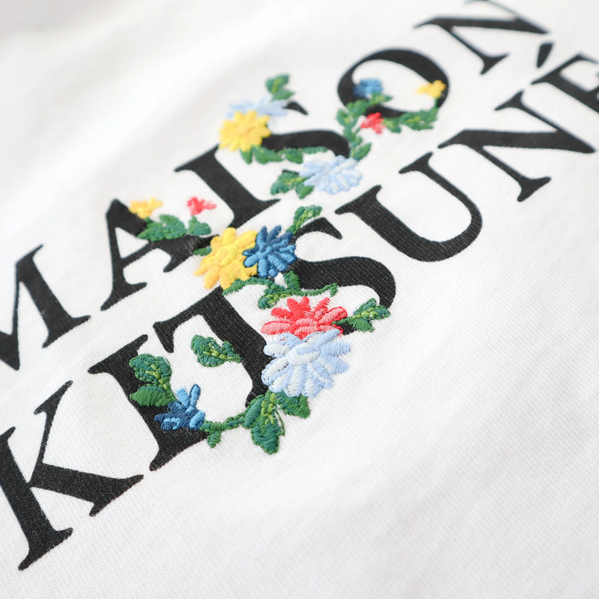 MAISON KITSUNE  |Crew Neck Unisex Plain Cotton Short Sleeves Logo Designers