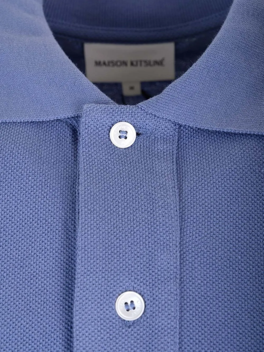 MAISON KITSUNE  |Plain Cotton Short Sleeves Logo Designers Polos