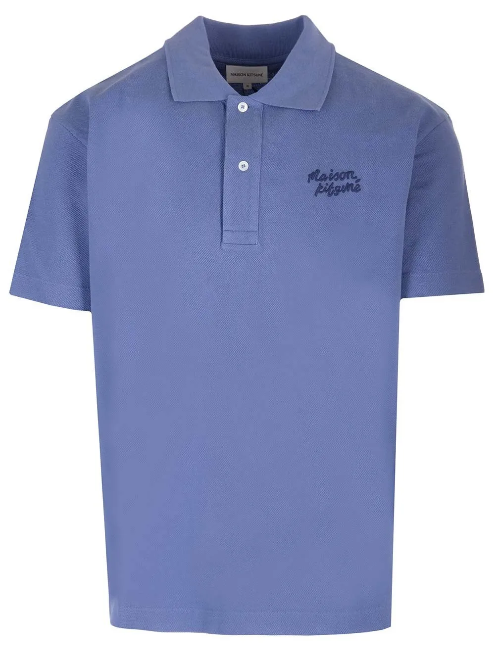 MAISON KITSUNE  |Plain Cotton Short Sleeves Logo Designers Polos