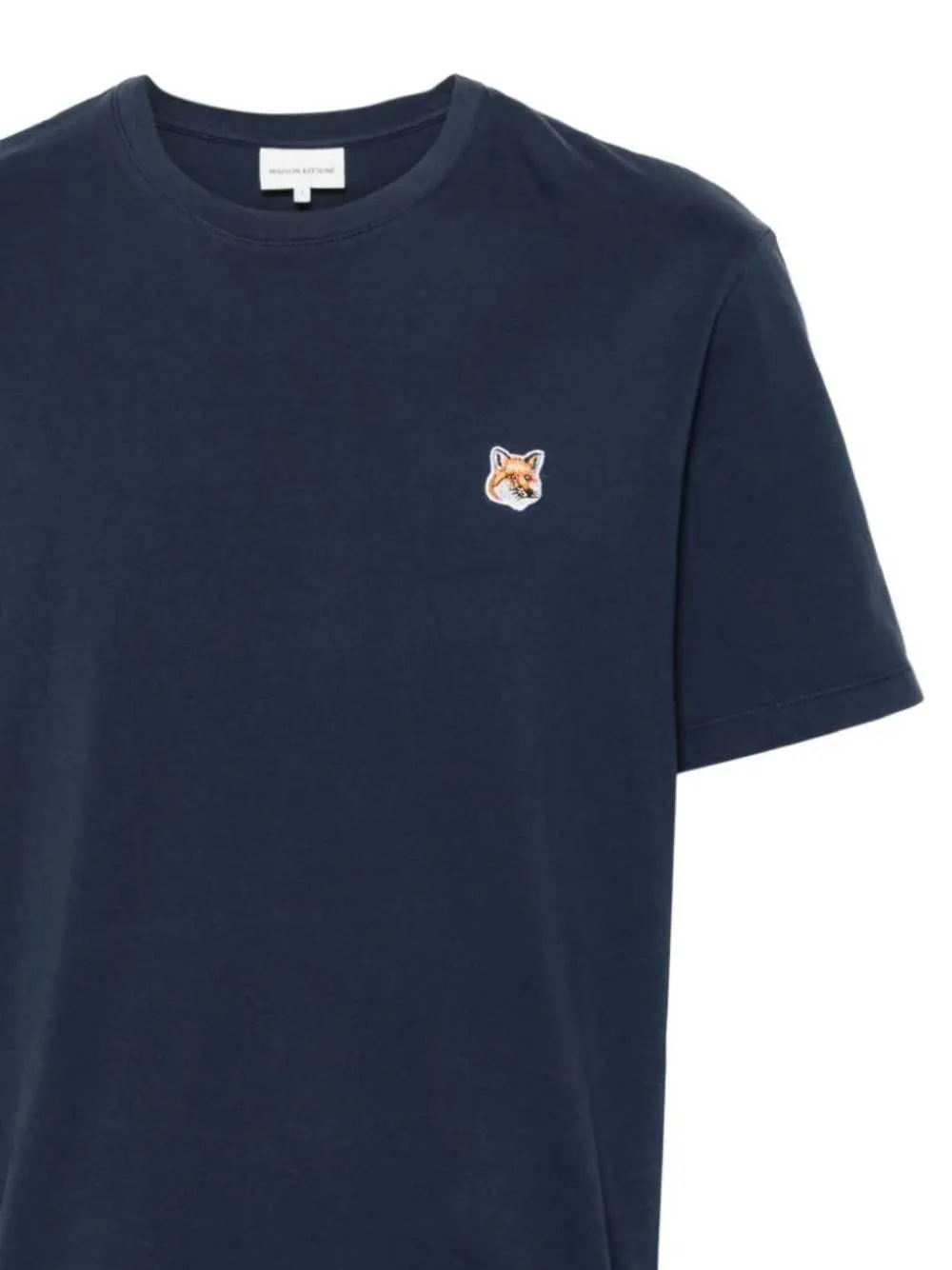 MAISON KITSUNE  |Plain Cotton Short Sleeves Logo Designers T-Shirts