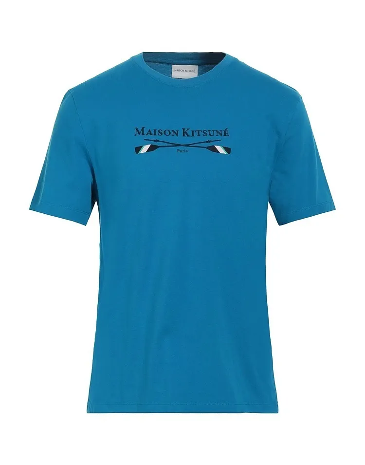 MAISON KITSUNE  |Short Sleeves Logo Designers T-Shirts