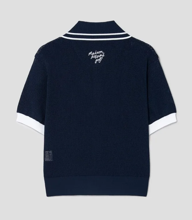 MAISON KITSUNE  |Street Style Plain Short Sleeves Logo Cardigans