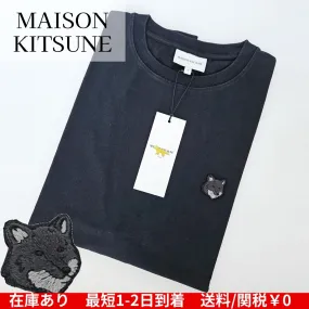 MAISON KITSUNE  |Unisex Cotton Short Sleeves Logo Designers T-Shirts