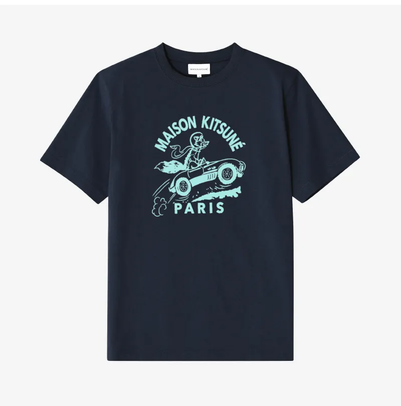 MAISON KITSUNE  |Unisex Street Style Cotton Short Sleeves Logo Designers