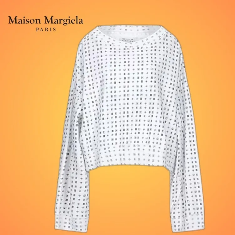 Maison Margiela  |Bi-color Long Sleeves Cotton Hoodies & Sweatshirts