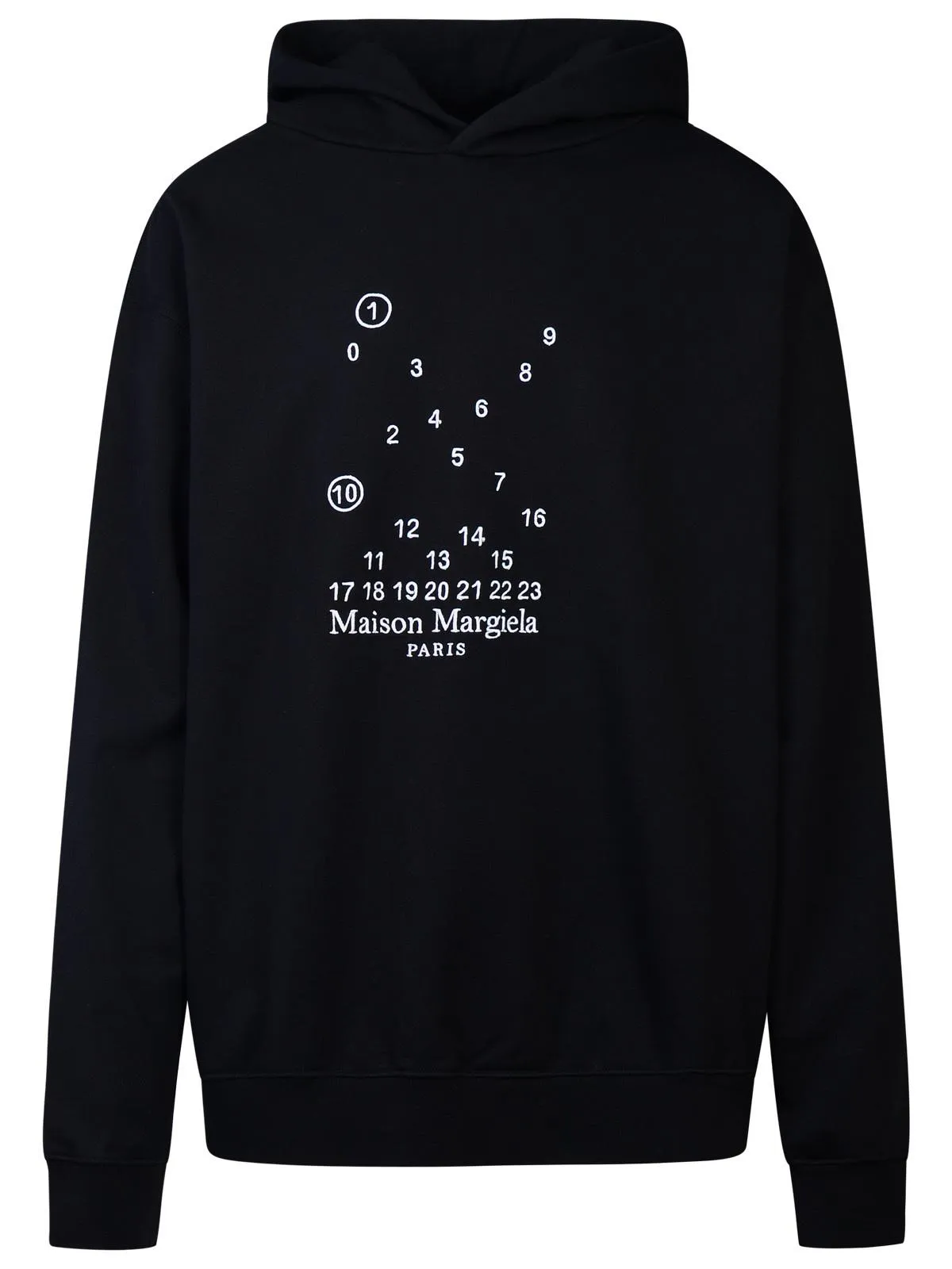 Maison Margiela    Maison Margiela Black Cotton Hoodie