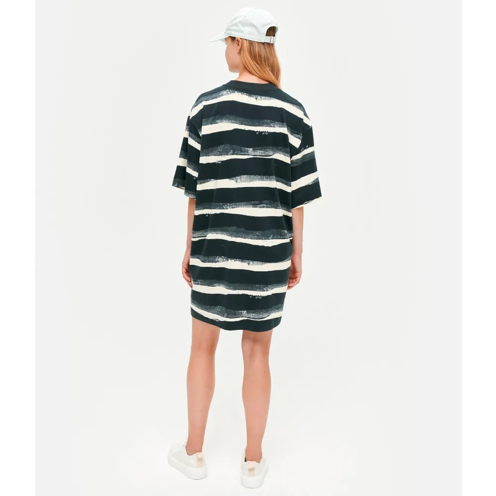 marimekko  |Crew Neck Cotton Medium Short Sleeves Tunics