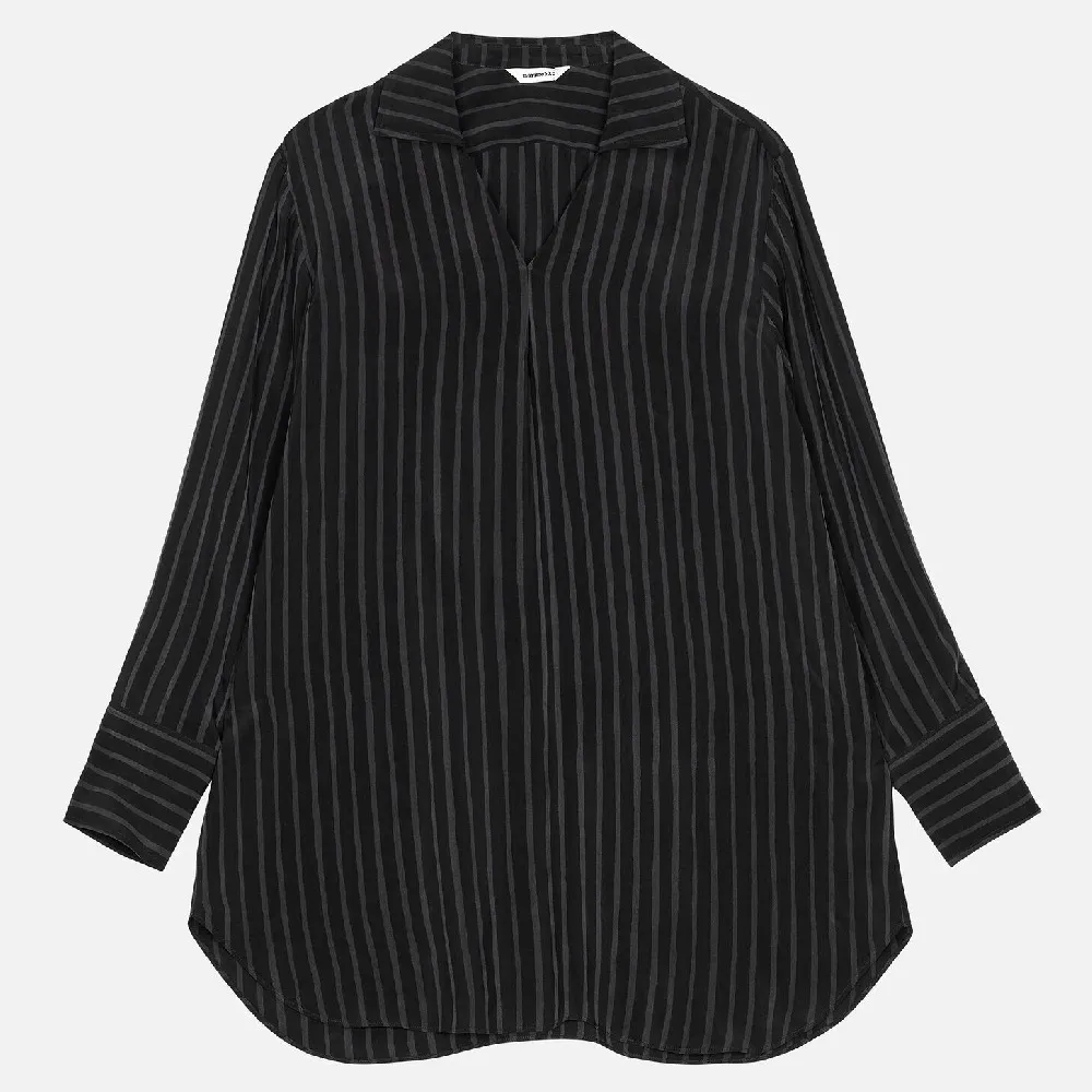 marimekko  |Stripes V-Neck Long Sleeves Medium Tunics