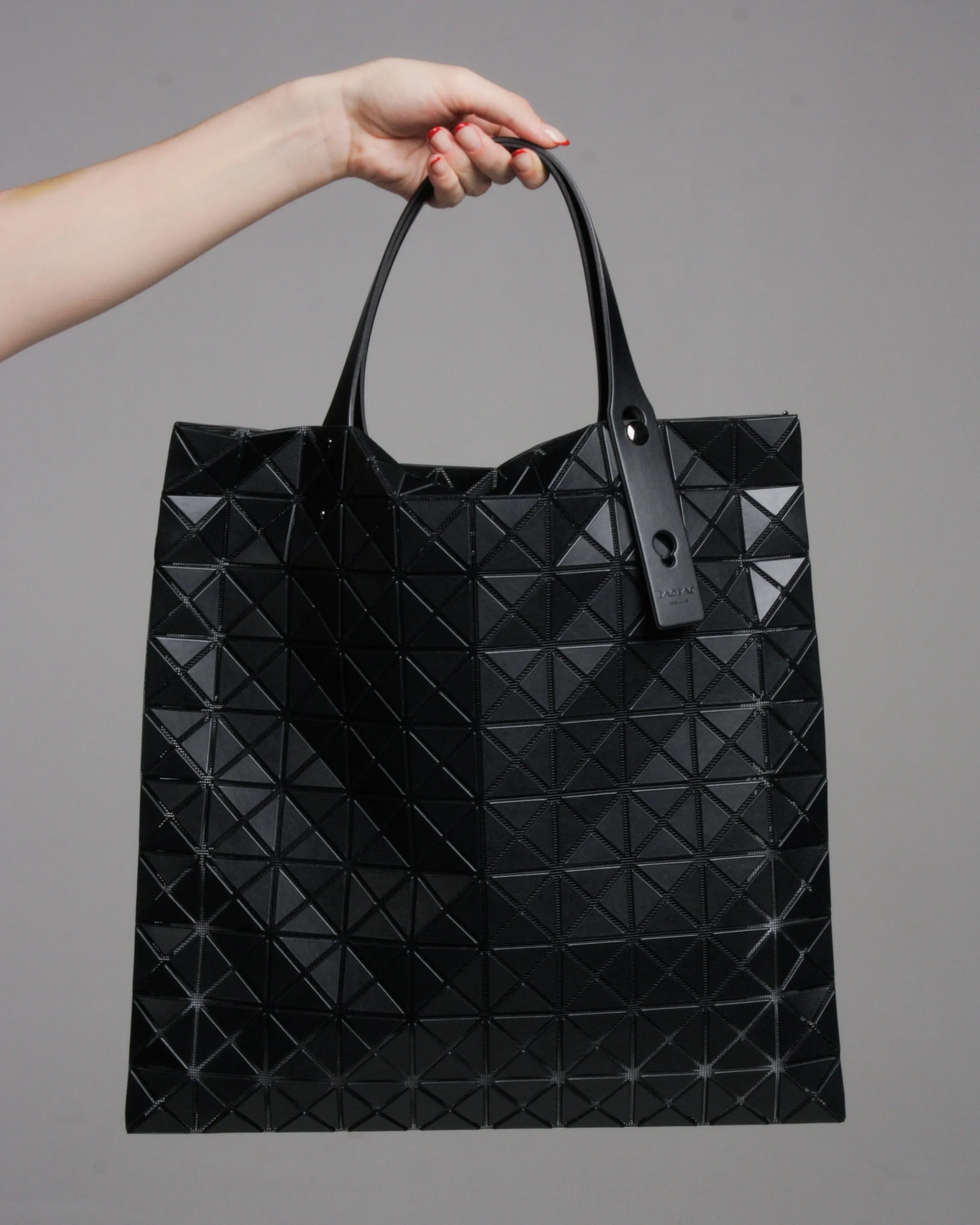 Matte Black Prism Tote Bag