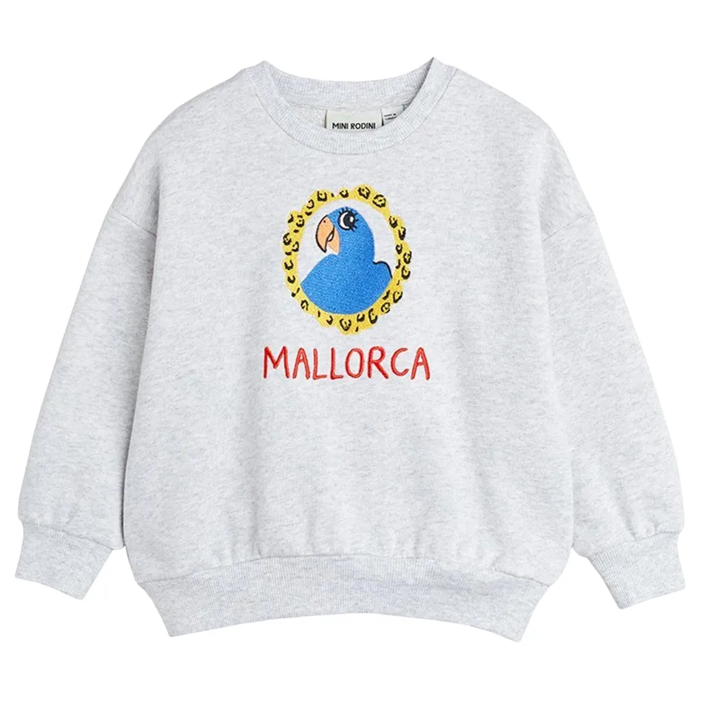 Mini Rodini Child Parrot Sweatshirt Grey