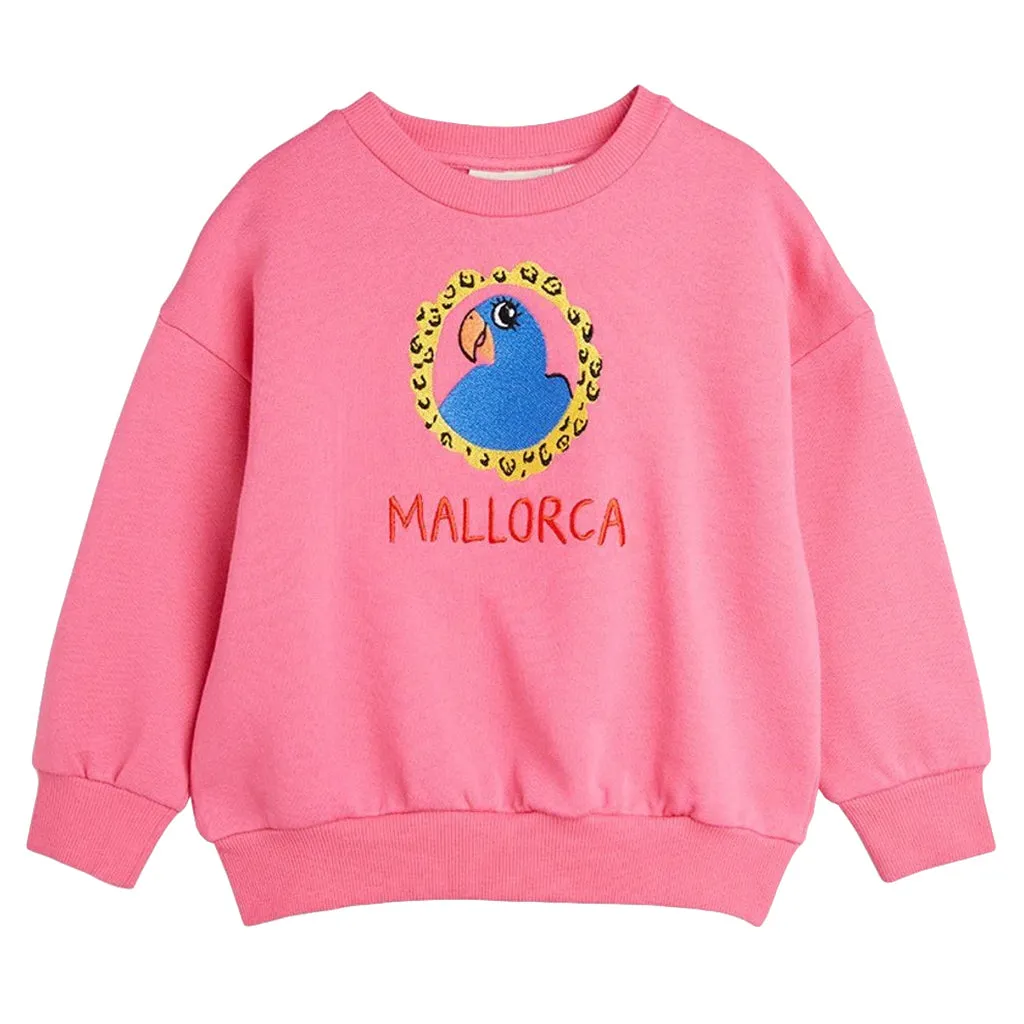 Mini Rodini Child Parrot Sweatshirt Pink