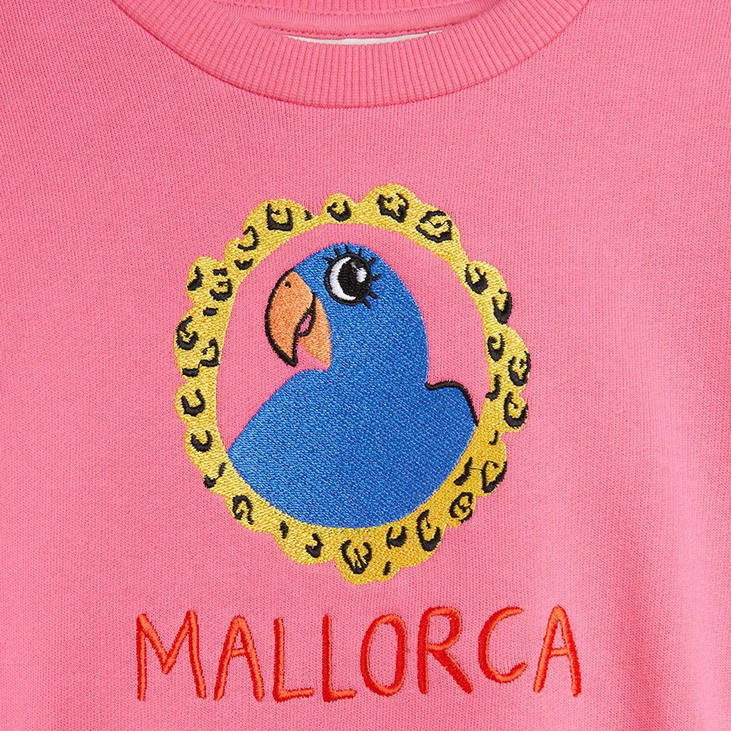 Mini Rodini Child Parrot Sweatshirt Pink