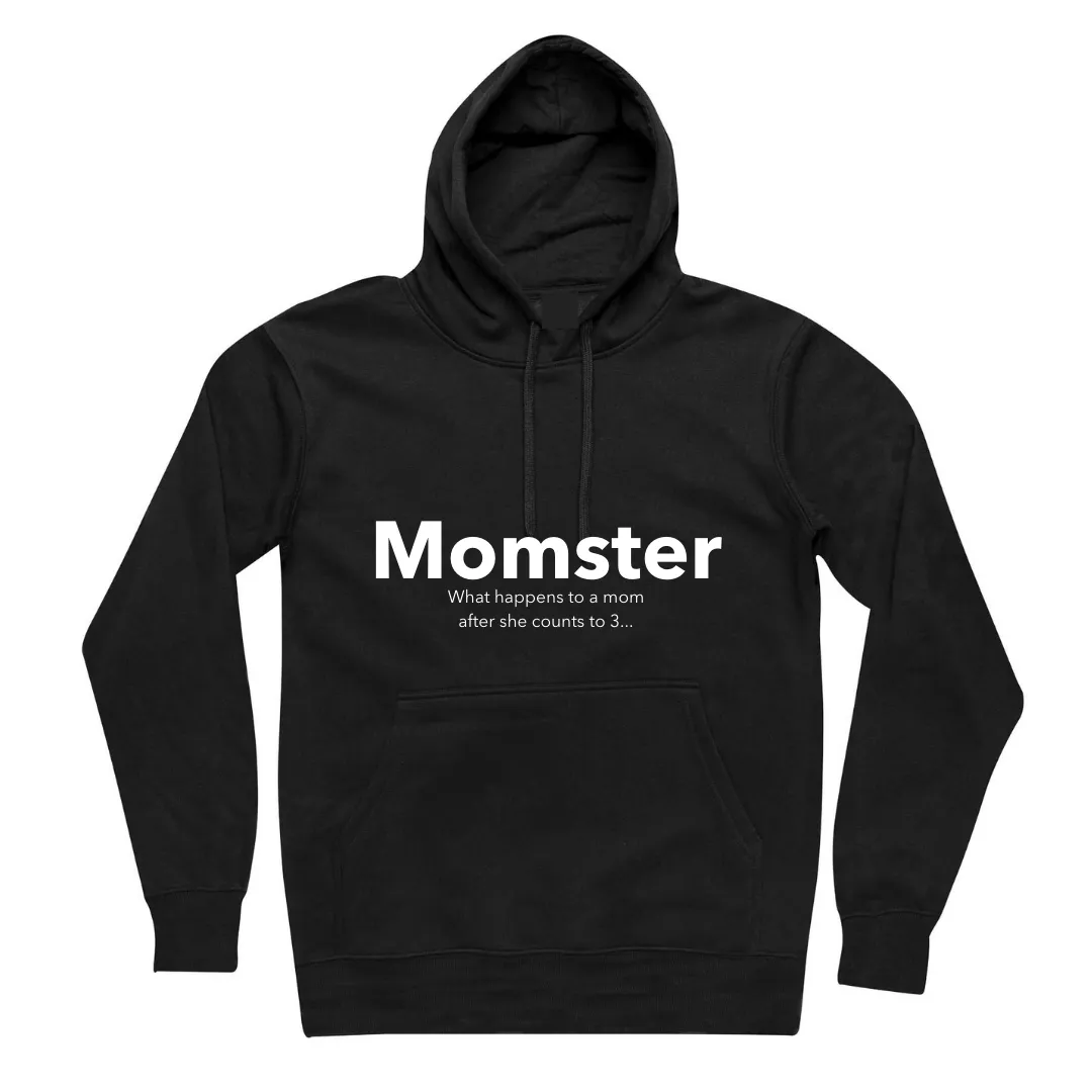 MLW By Design - Momster Adult Fleece Hoodie | Black or Pink