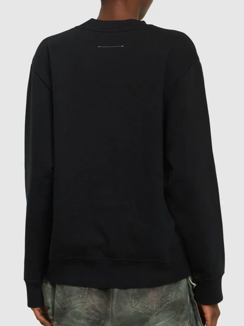 MM6 Maison Margiela  |Long Sleeves Cotton Logo Hoodies & Sweatshirts