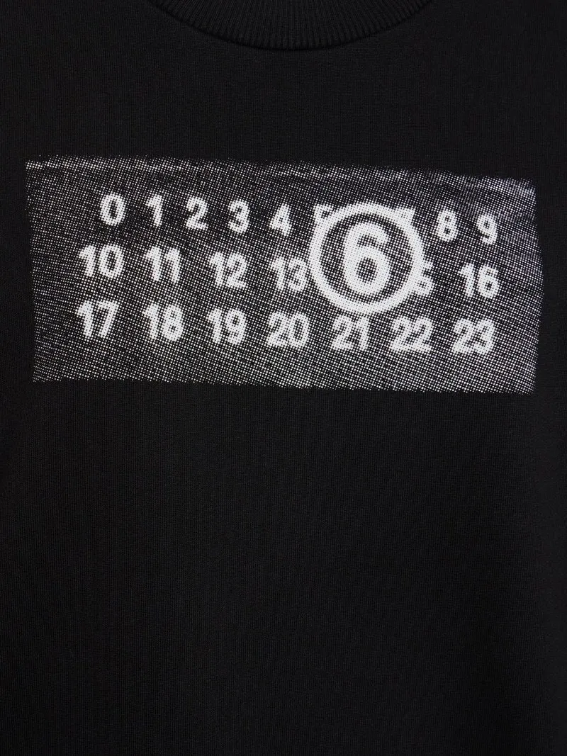 MM6 Maison Margiela  |Long Sleeves Cotton Logo Hoodies & Sweatshirts