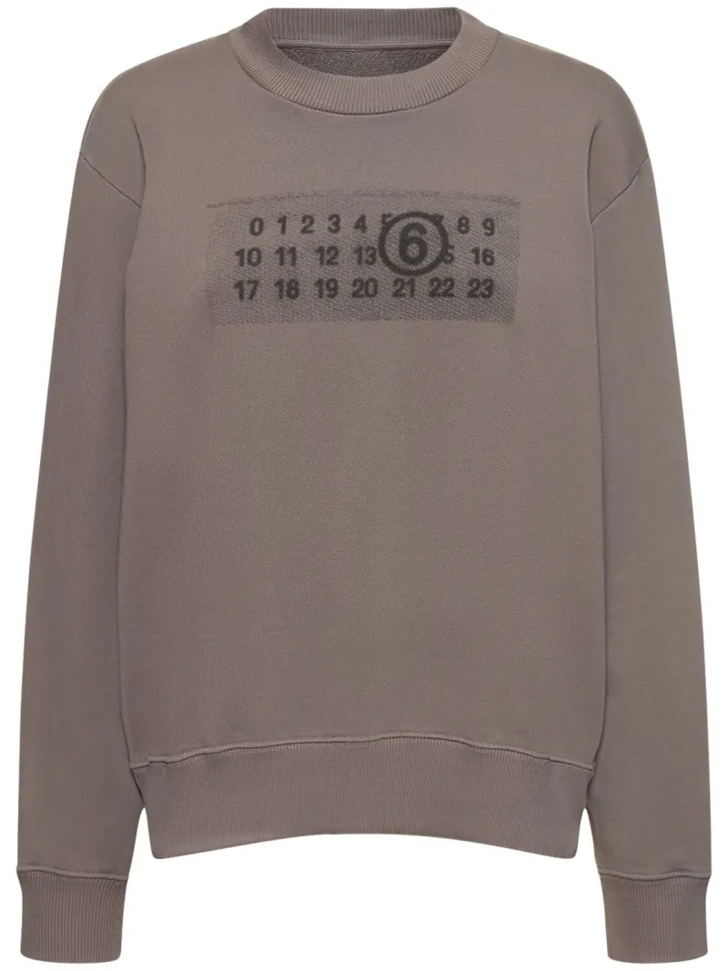 MM6 Maison Margiela  |Long Sleeves Cotton Logo Hoodies & Sweatshirts