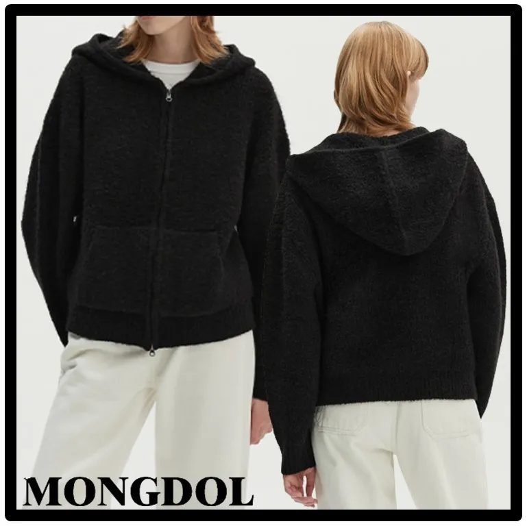 MONGDOL  |Street Style Logo Hoodies & Sweatshirts