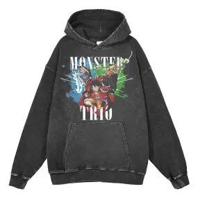 MONSTER TRIO VINTAGE HOODIE