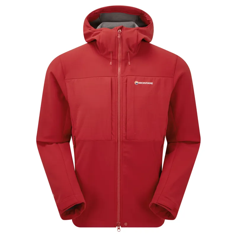 Montane Mens Windjammer XPD Hoodie Acer Red