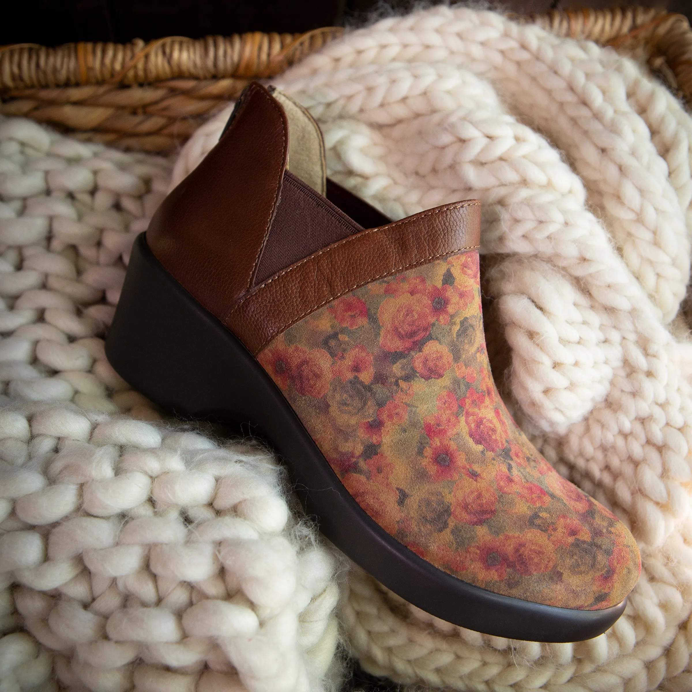 Natalee Cognac & Roses Boot