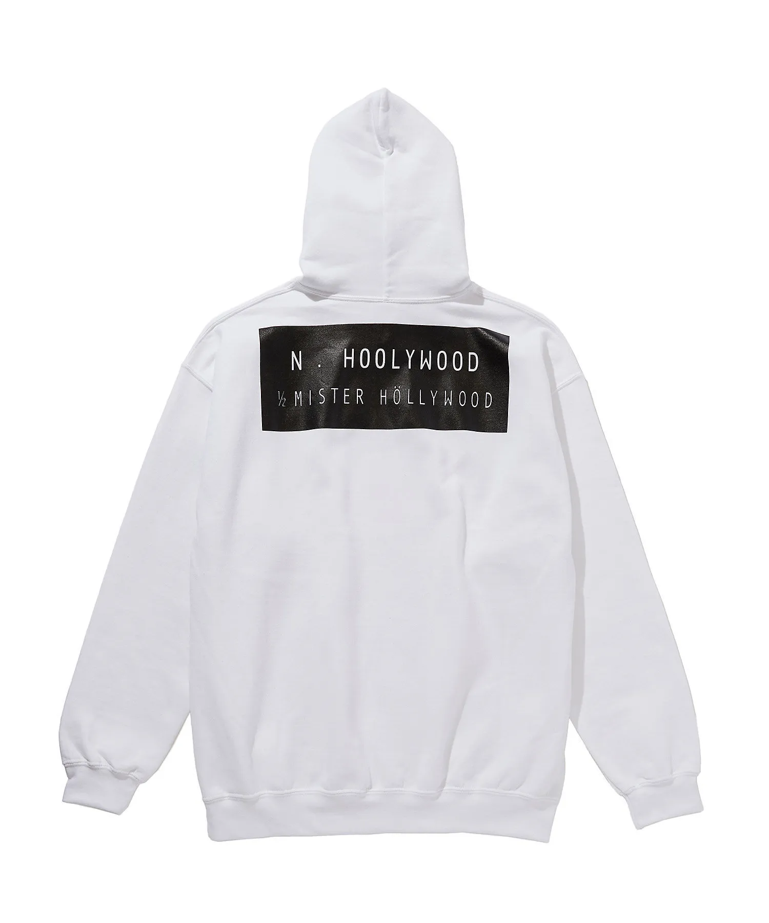 N.HOOLYWOOD  |Long Sleeves Plain Logo Hoodies