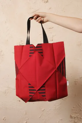 Origami Stripe Tote Bag