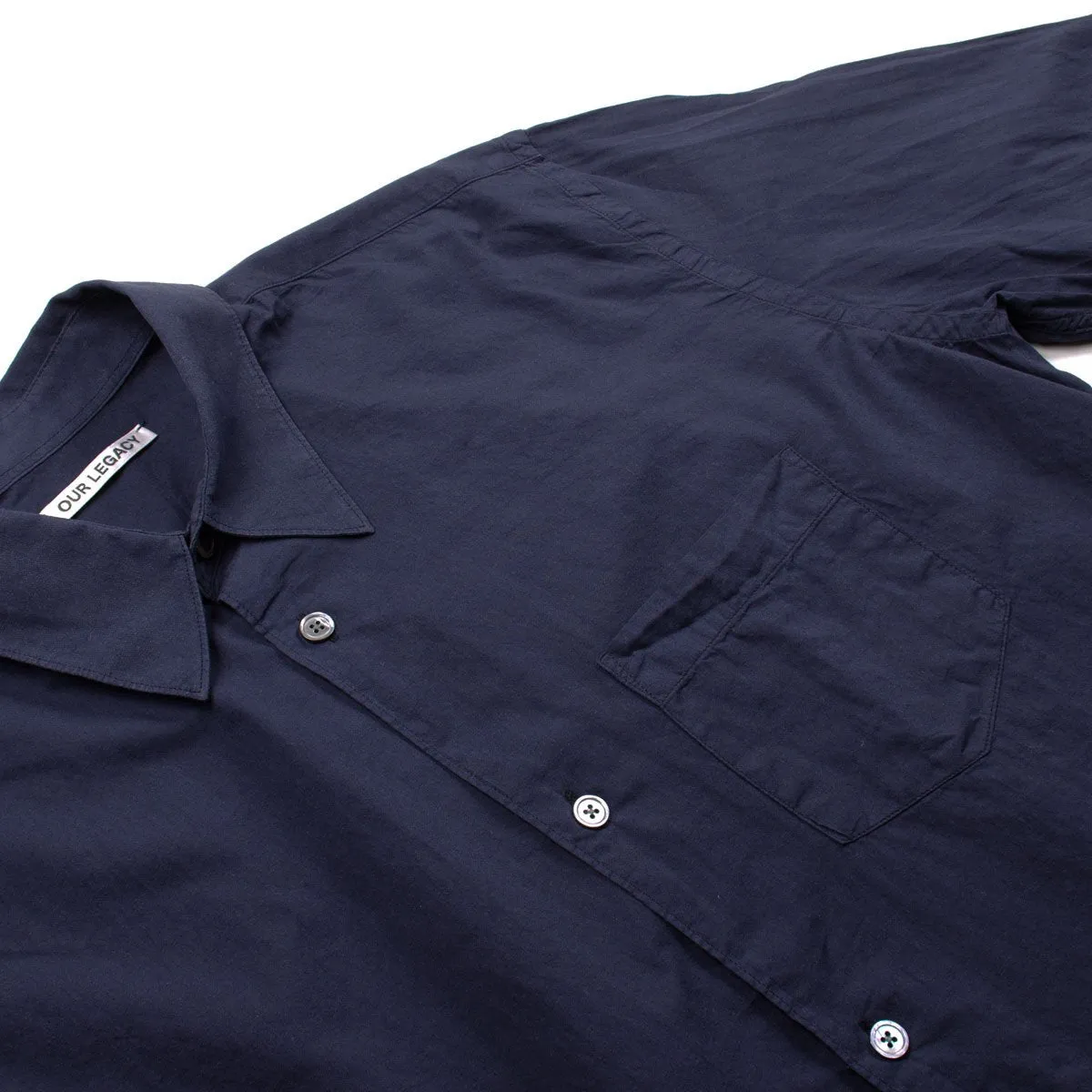 Our Legacy - Initial Shirt - Off Navy Voile