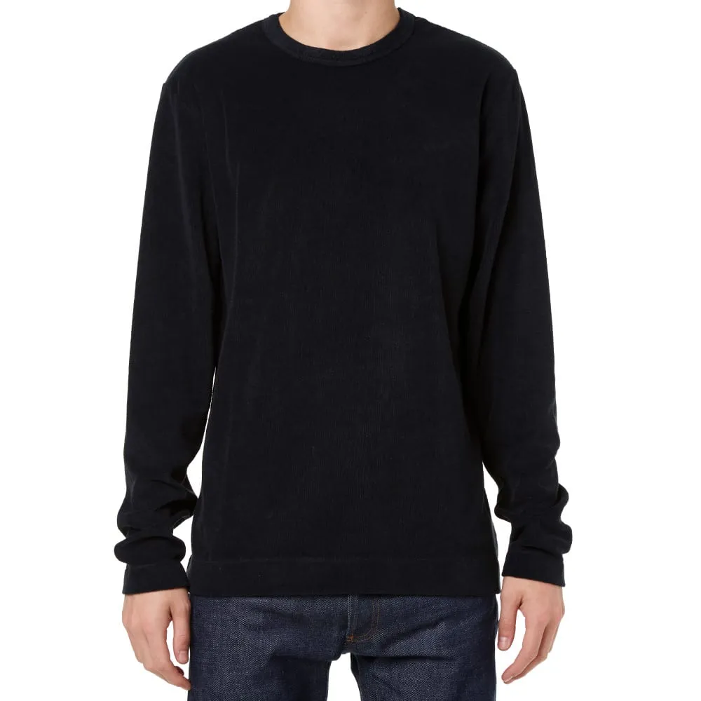 Our Legacy Long Sleeve TeeWashed Black Plain Frot