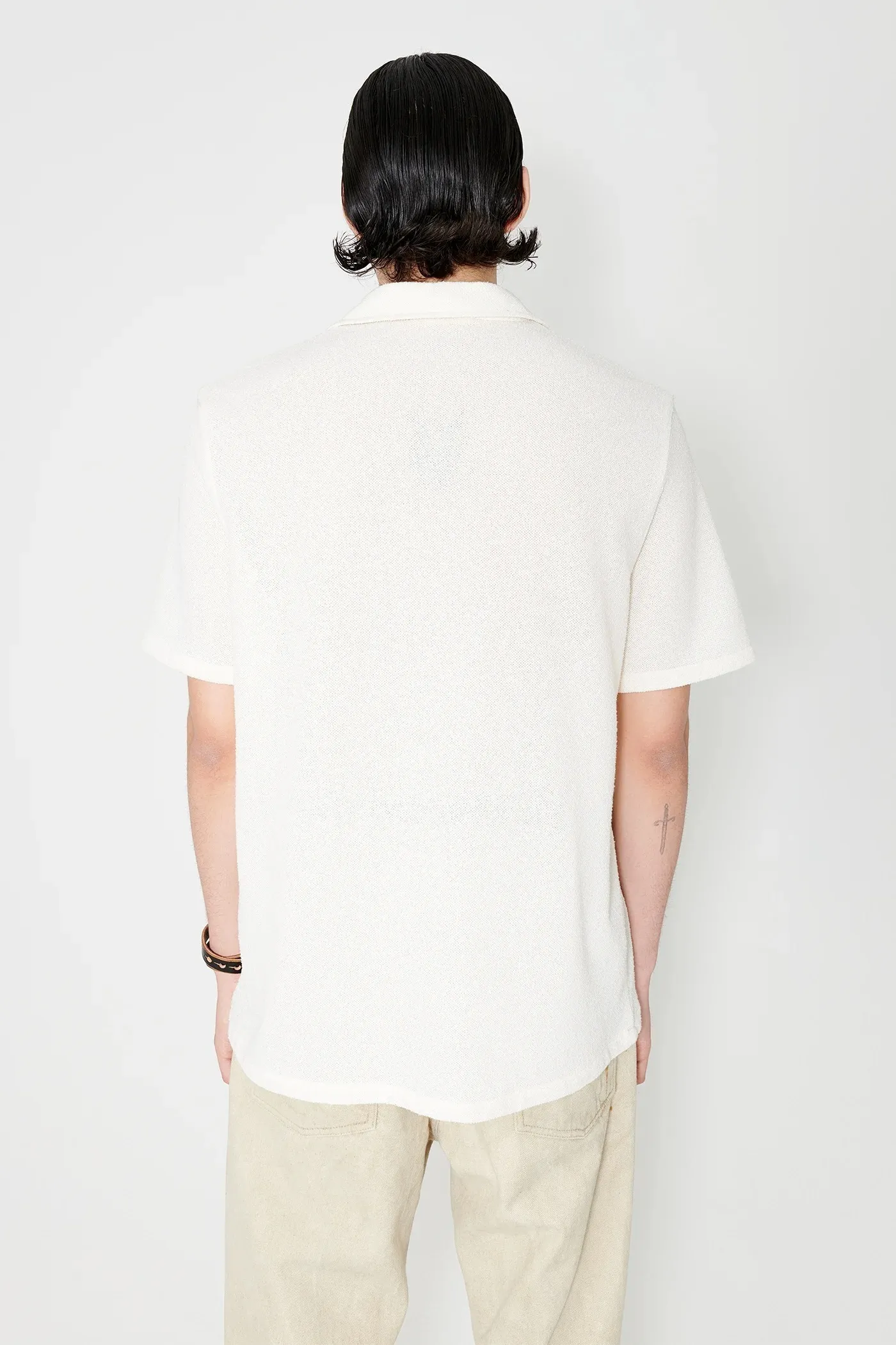 OUR LEGACY  |Unisex Street Style Plain Cotton Short Sleeves Front Button