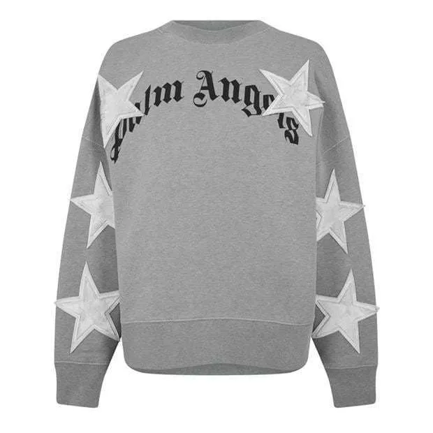 Palm Angels  |Long Sleeves Plain Cotton Logo Hoodies & Sweatshirts