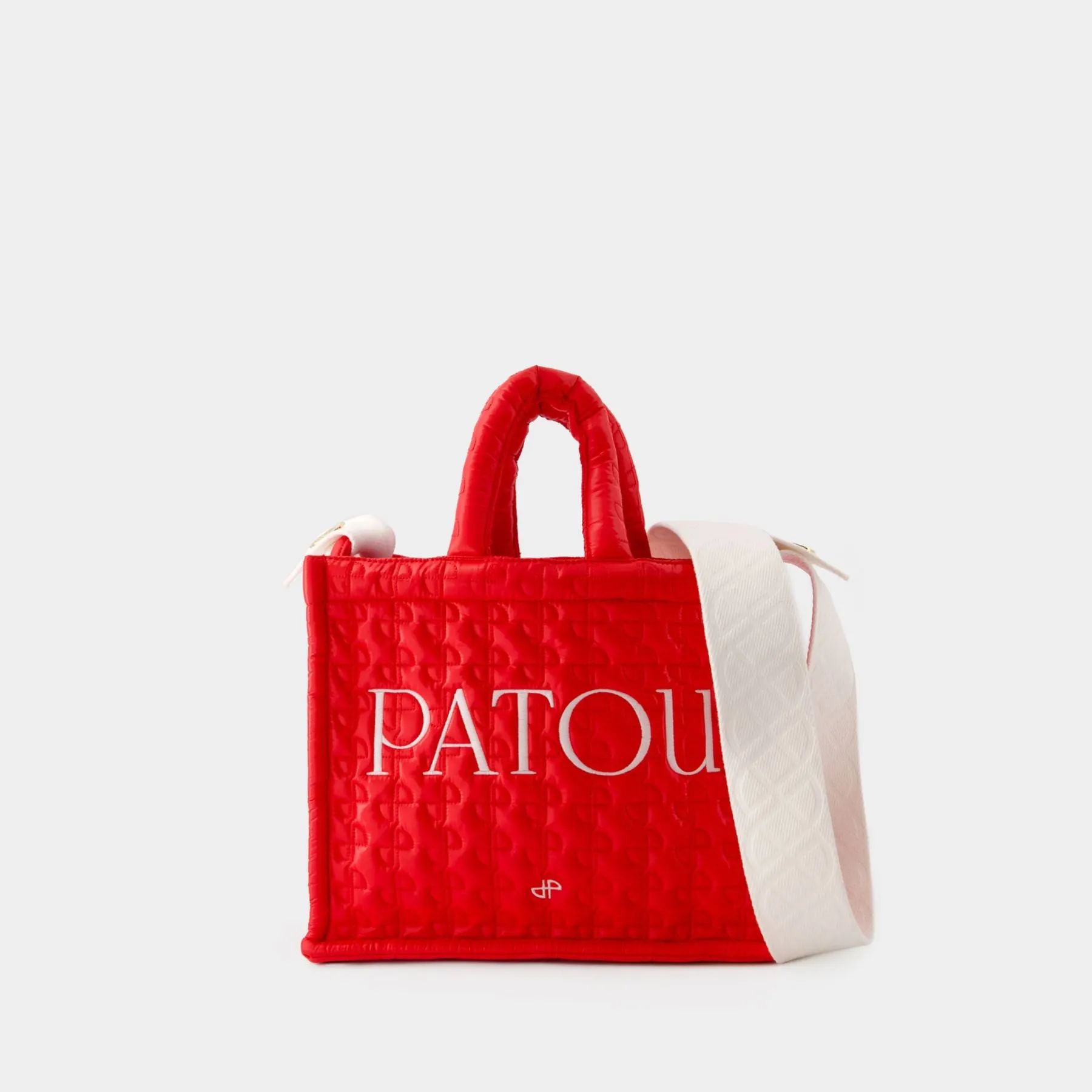 PATOU  Patou Small Tote Bag - Patou - Cotton - Red Ski Slope