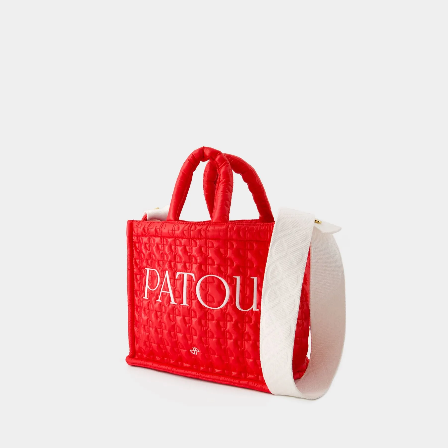 PATOU  Patou Small Tote Bag - Patou - Cotton - Red Ski Slope