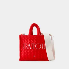 PATOU  Patou Small Tote Bag - Patou - Cotton - Red Ski Slope