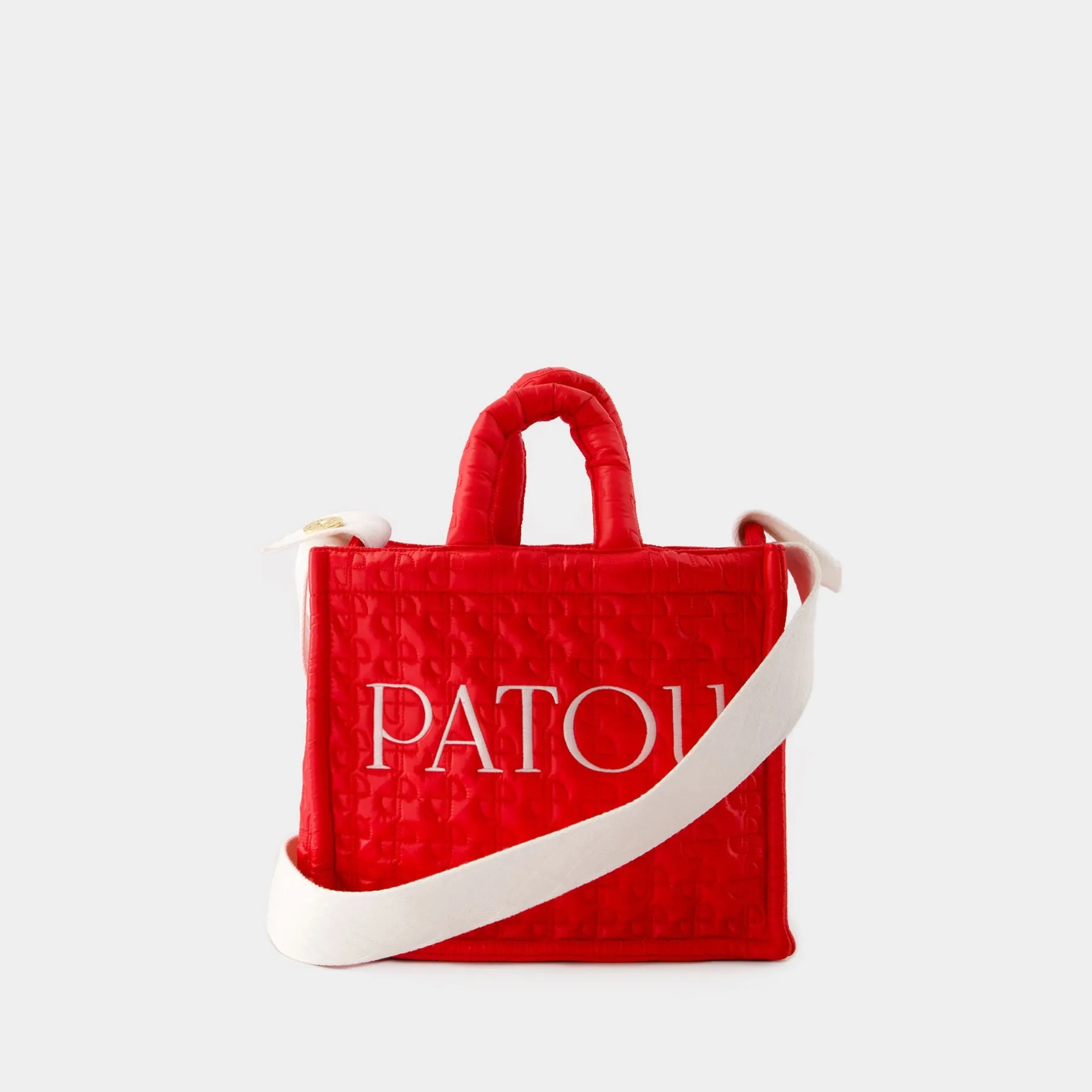 PATOU  Patou Small Tote Bag - Patou - Cotton - Red Ski Slope