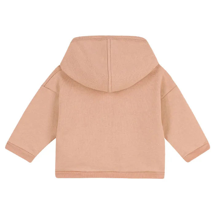 Petit Bateau Baby Hooded Sweatshirt Vintage Pink