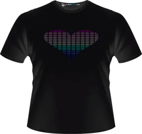 Pink Heart Light-up T Shirt