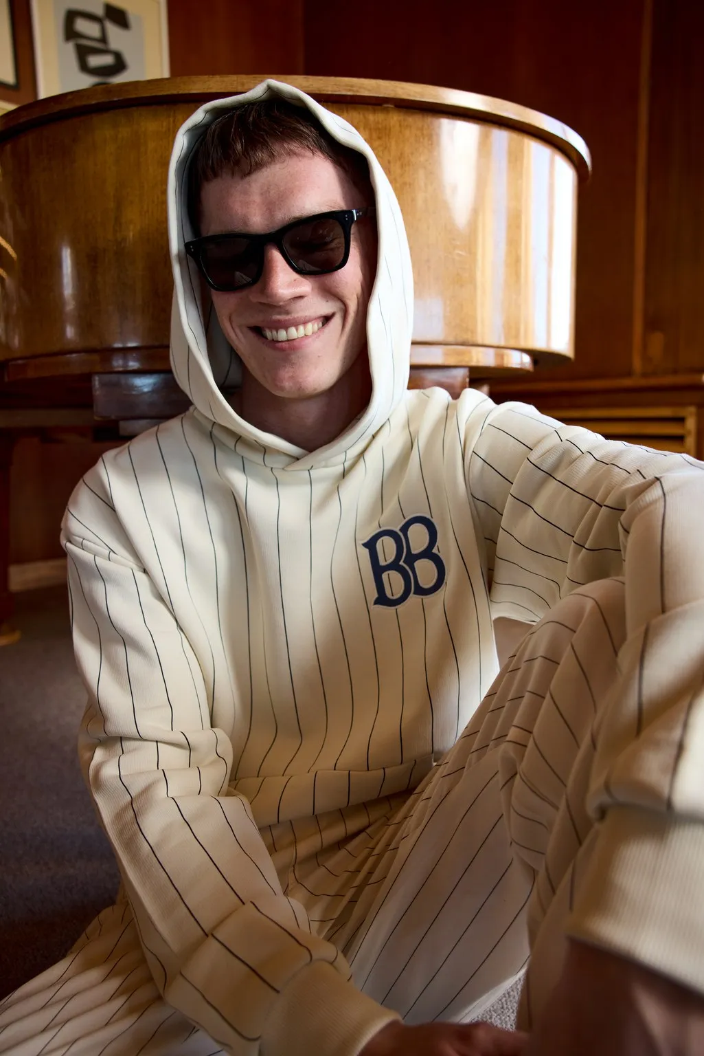 PINSTRIPE HOODIE