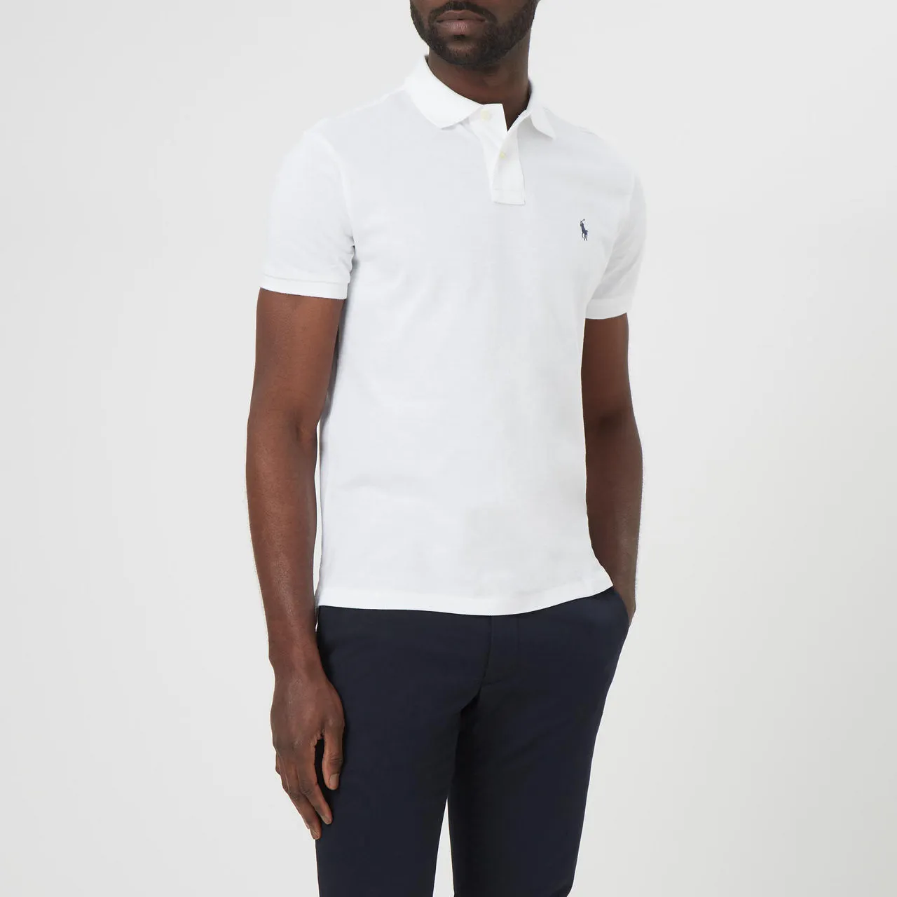 POLO RALPH LAUREN Custom Fit Polo Shirt - White