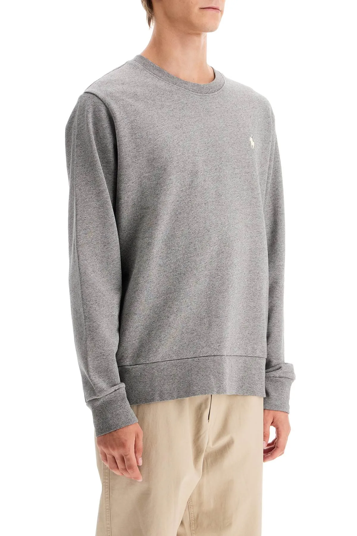 Polo Ralph Lauren Logo Crewneck Sweatshirt   Grey