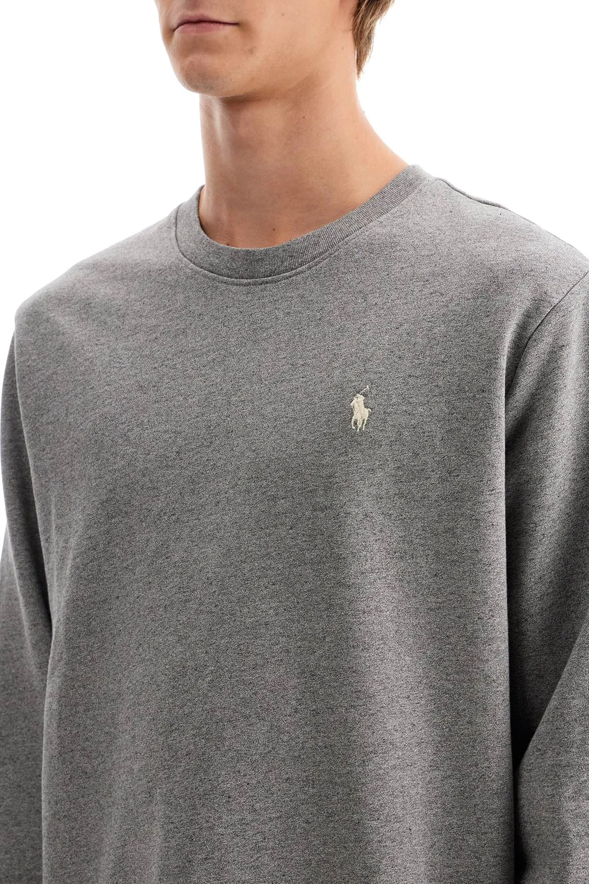 Polo Ralph Lauren Logo Crewneck Sweatshirt   Grey