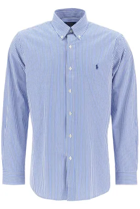 Polo Ralph Lauren 'Striped Stretch Poplin Shirt With   Blue