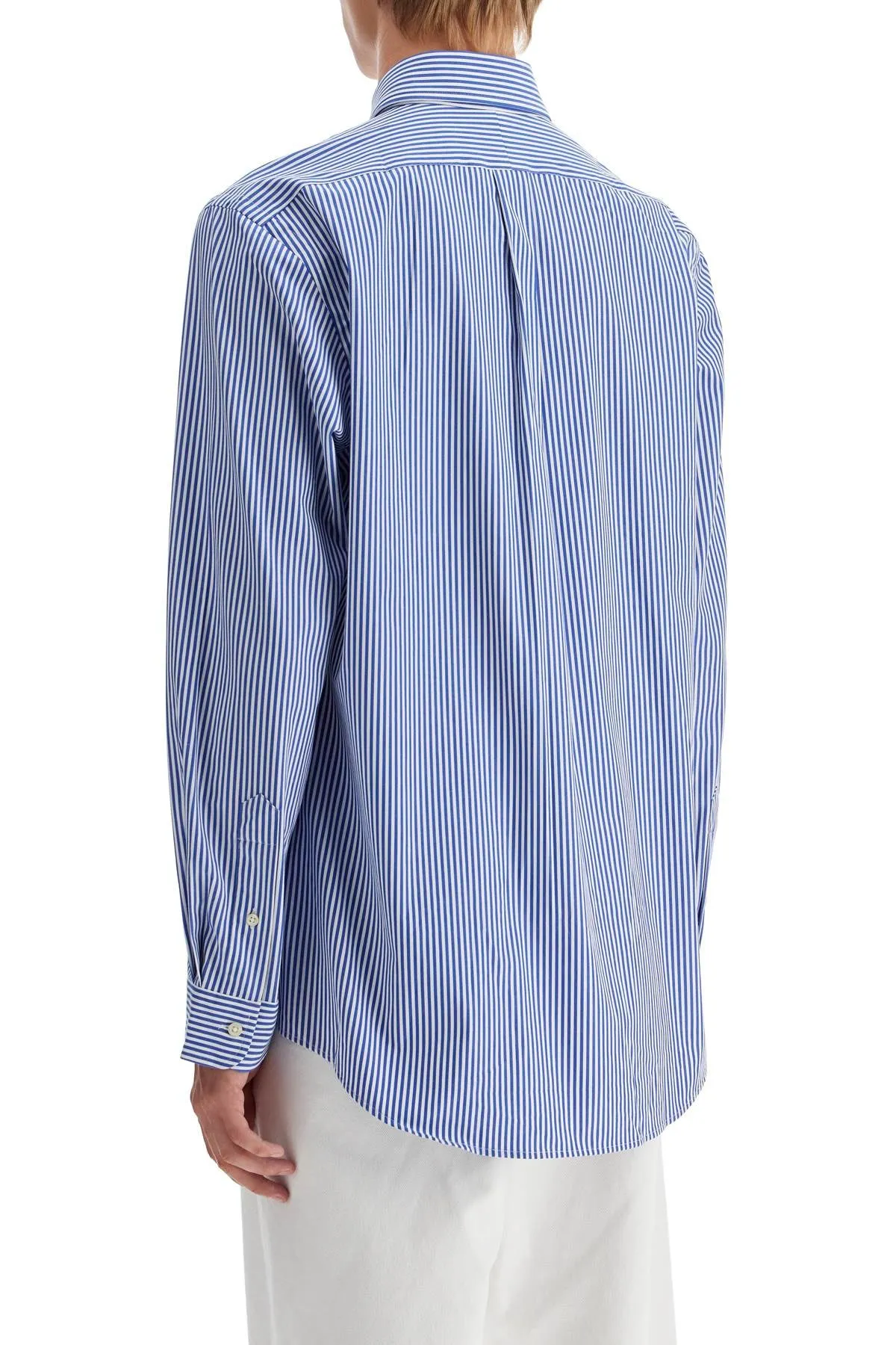 Polo Ralph Lauren 'Striped Stretch Poplin Shirt With   Blue