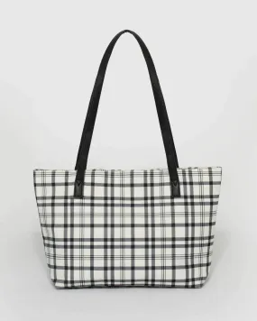 Print Canvas Winter Tote Bag