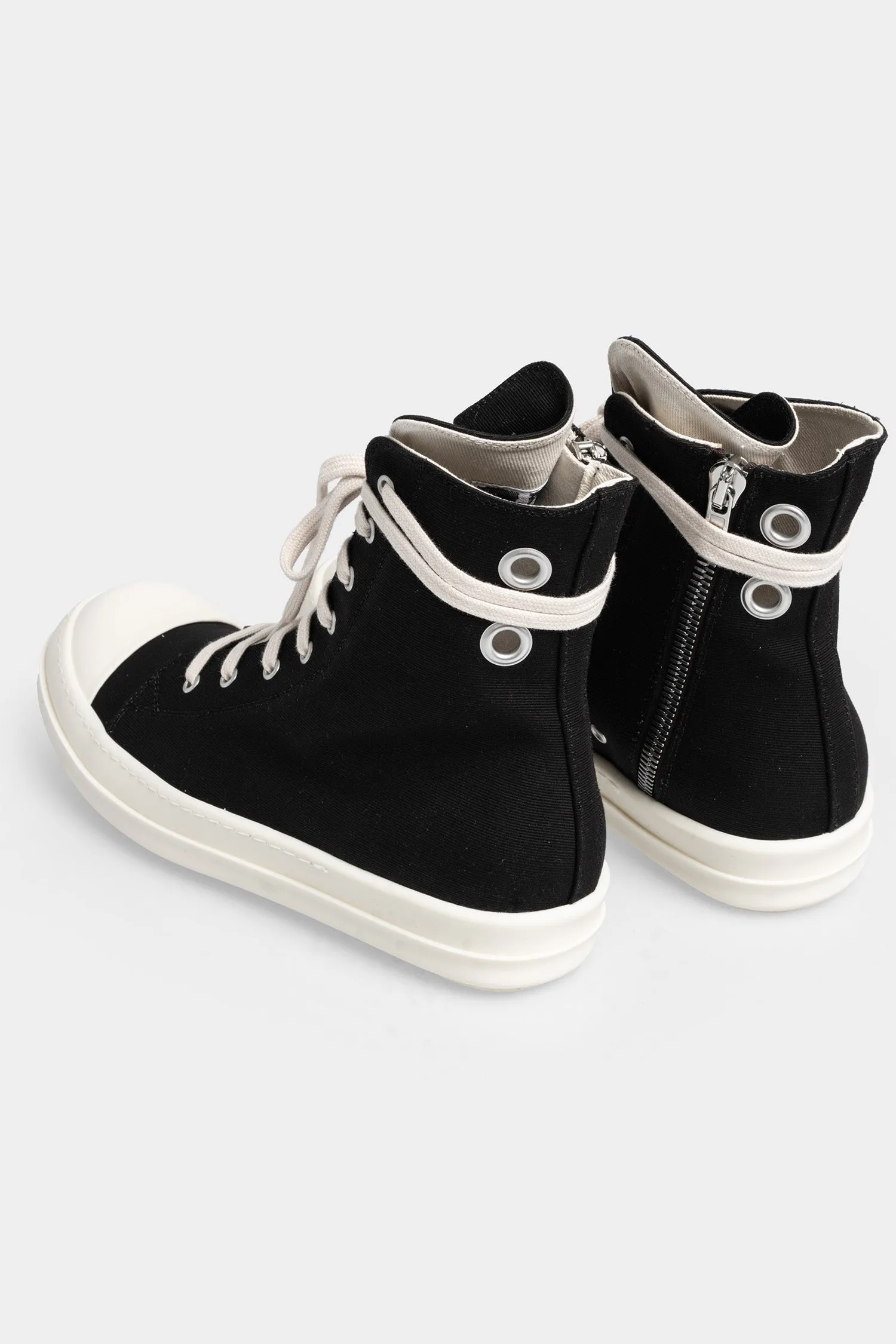 Ramones eyelet sneakers, Black/Milk