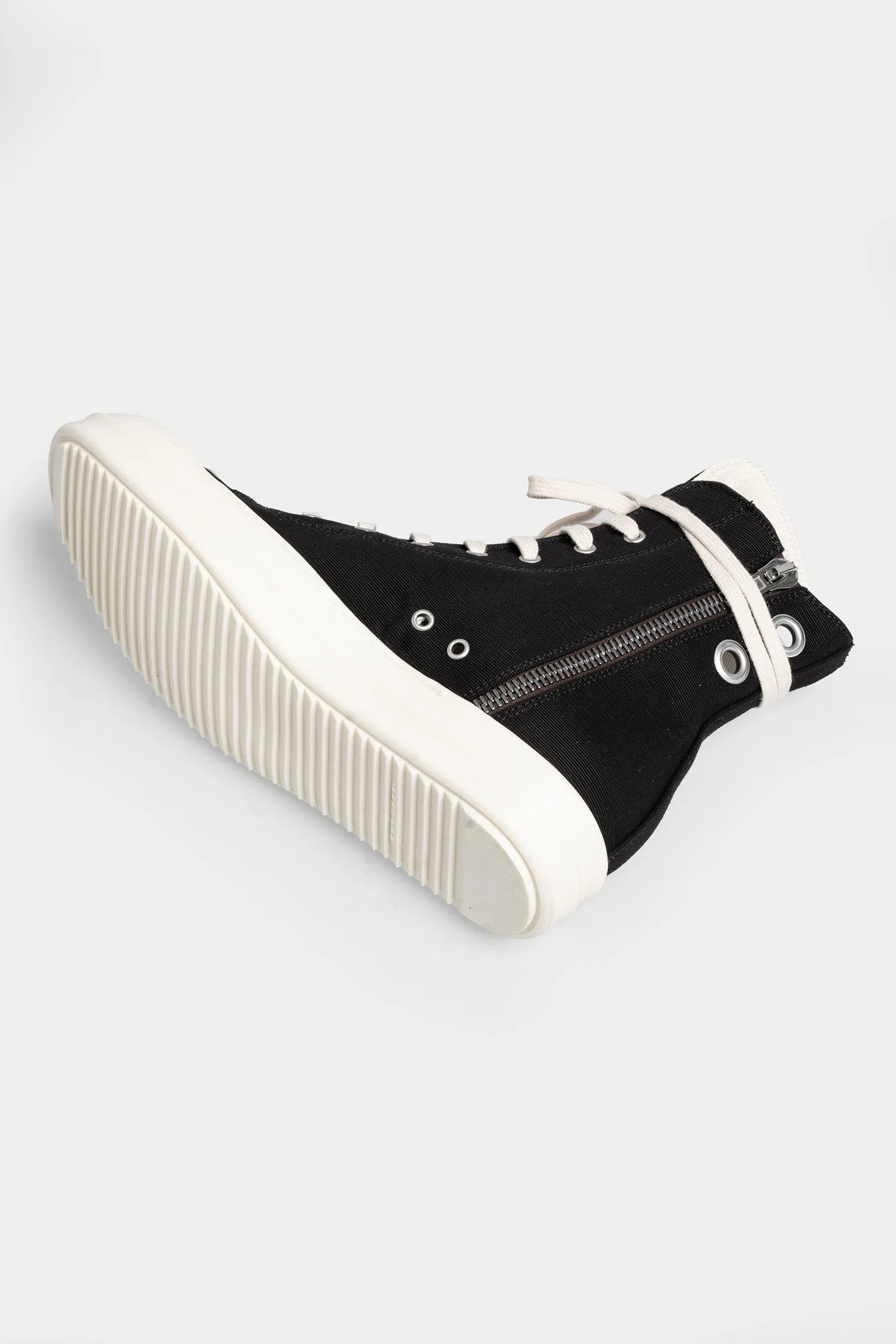 Ramones eyelet sneakers, Black/Milk