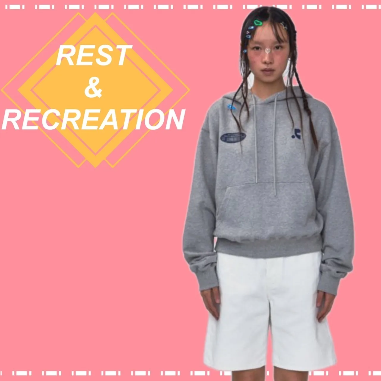 Rest & Recreation  |Long Sleeves Plain Cotton Logo Hoodies & Sweatshirts